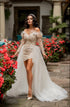 Dress with detachable train